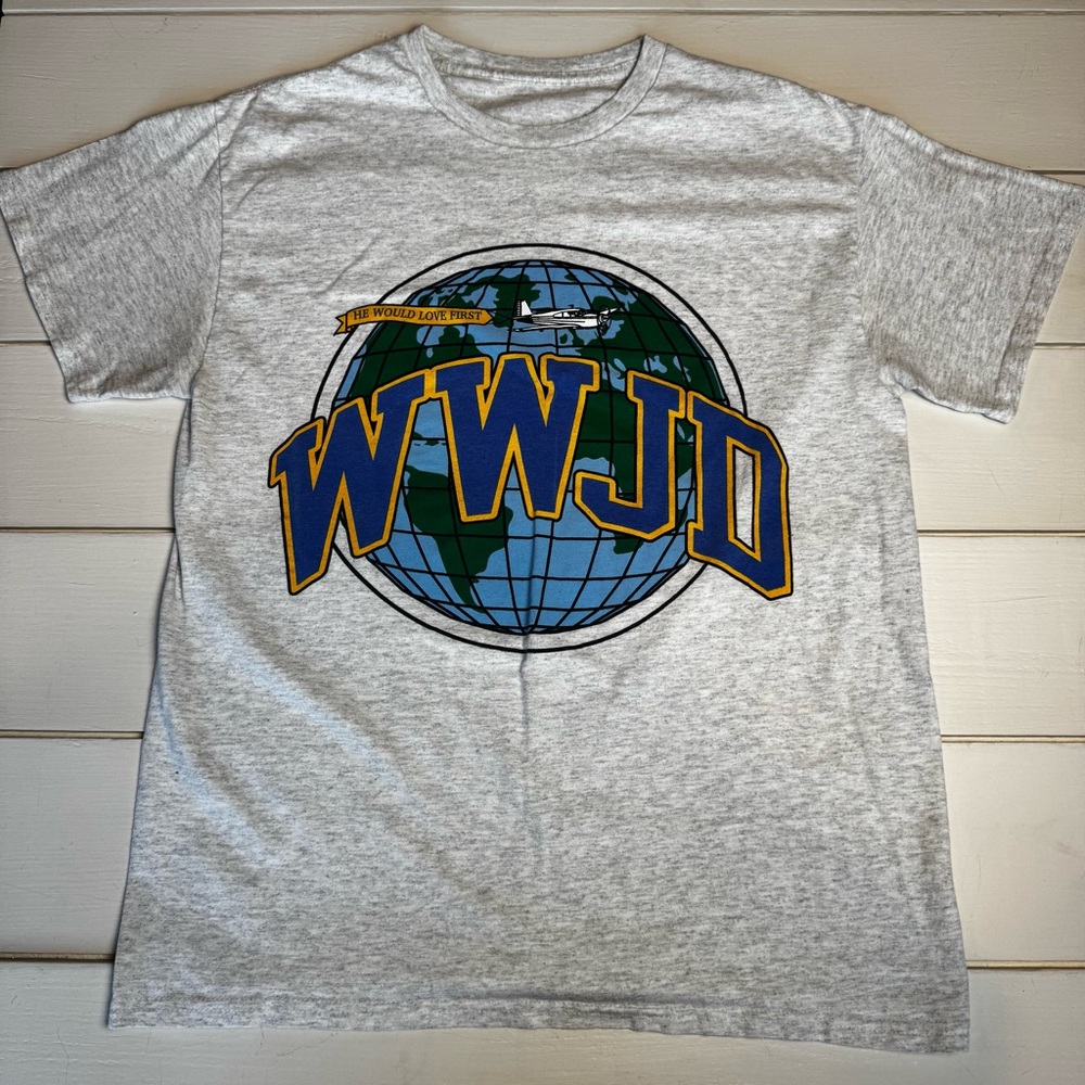 WWJD Gray Graphic T-Shirt Unisex
